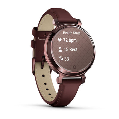 Garmin Lily 2 - Dark Bronze / Mulberry Leather 