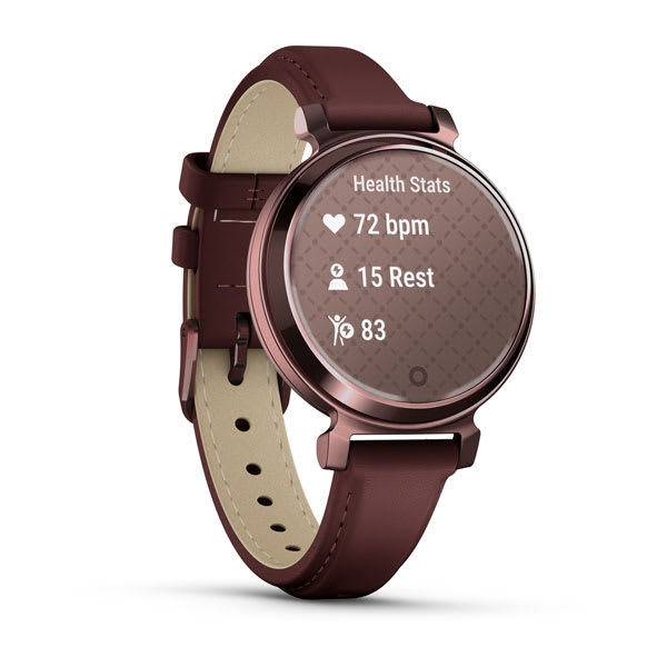 Garmin Lily 2 - Dark Bronze / Mulberry Leather 