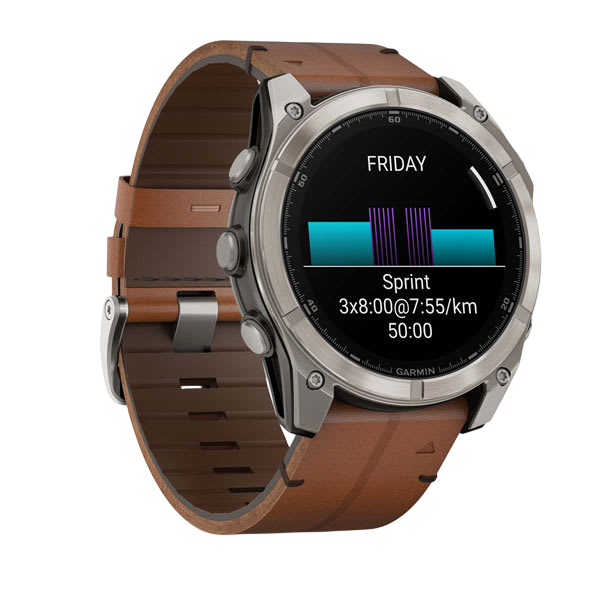 Fenix 8 51mm Bare Titanium Black - left