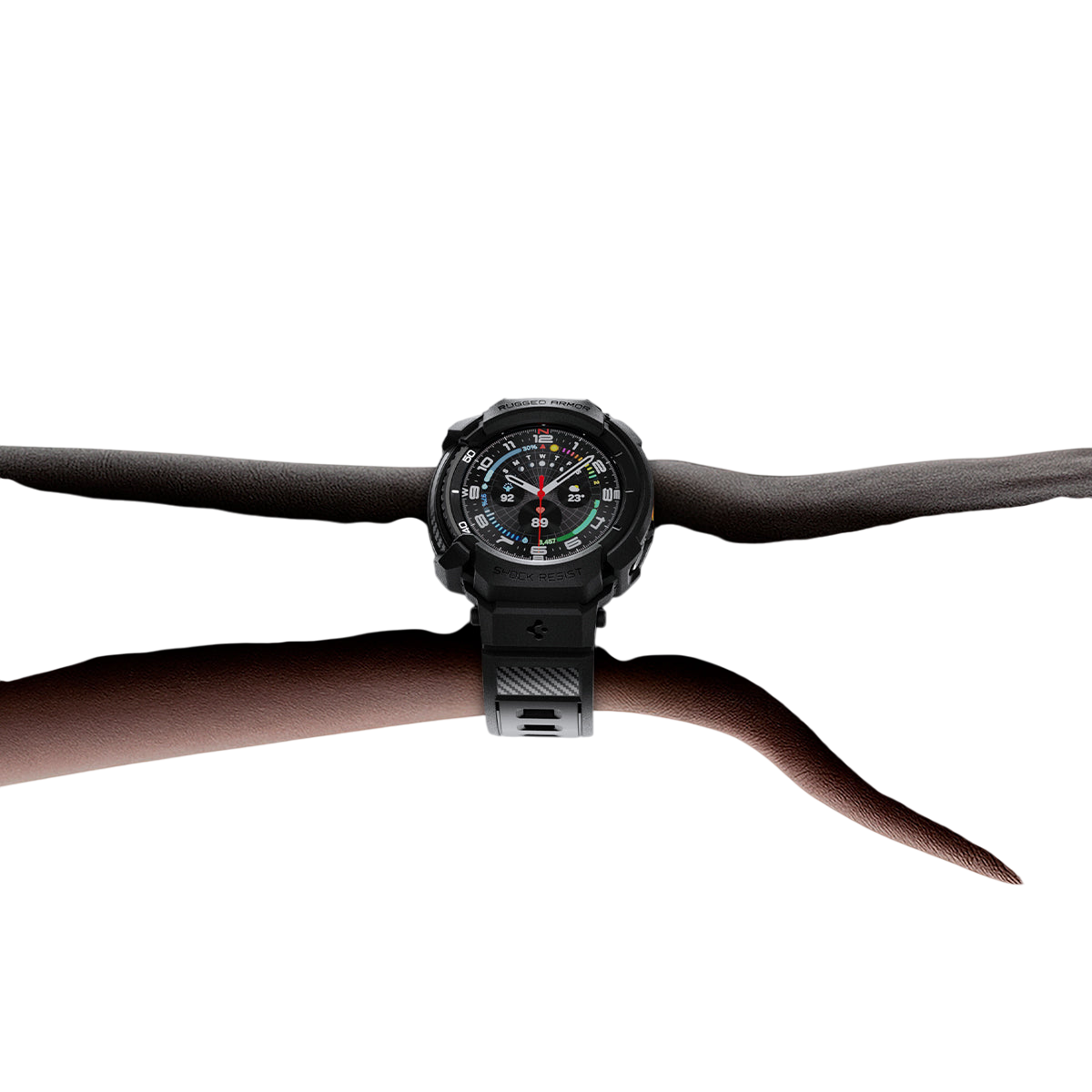 Spigen Rugged Armor Pro Band + Case for Samsung Galaxy Watch8 Classic