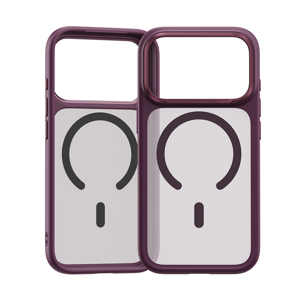 Benks Mist Phone Case for iPhone 18 Pro / 18 Pro Max & iPhone 17 Series (17 / Pro / Pro Max / Air) - Deep Red 