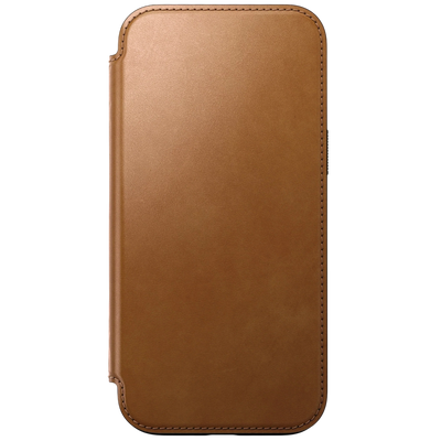 Nomad Modern Leather Folio Case for iPhone 16 Pro Max - English Tan