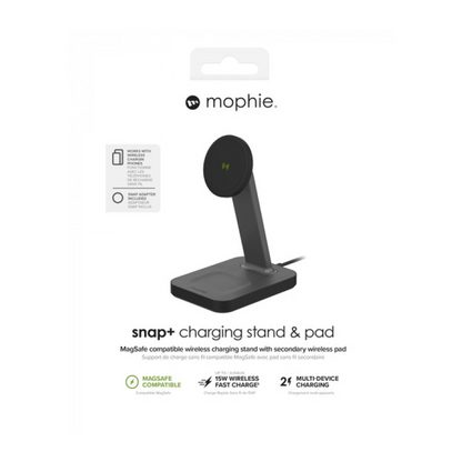 Mophie Universal Wireless Snap+Stand & Pad - Black