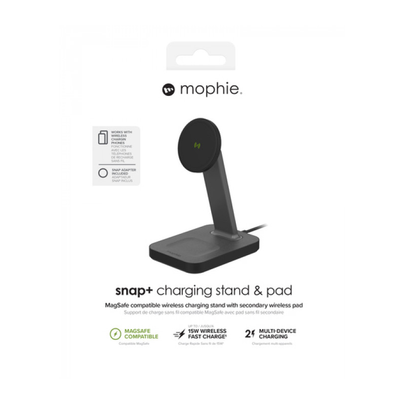 Mophie Universal Wireless Snap+Stand & Pad - Black