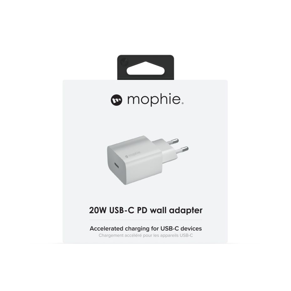 Mophie Wall Adapter USB-C 20W - White