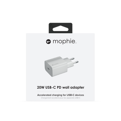 Mophie Wall Adapter USB-C 20W - White