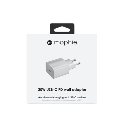 محول موفي جداري USB-C 20W - أبيض