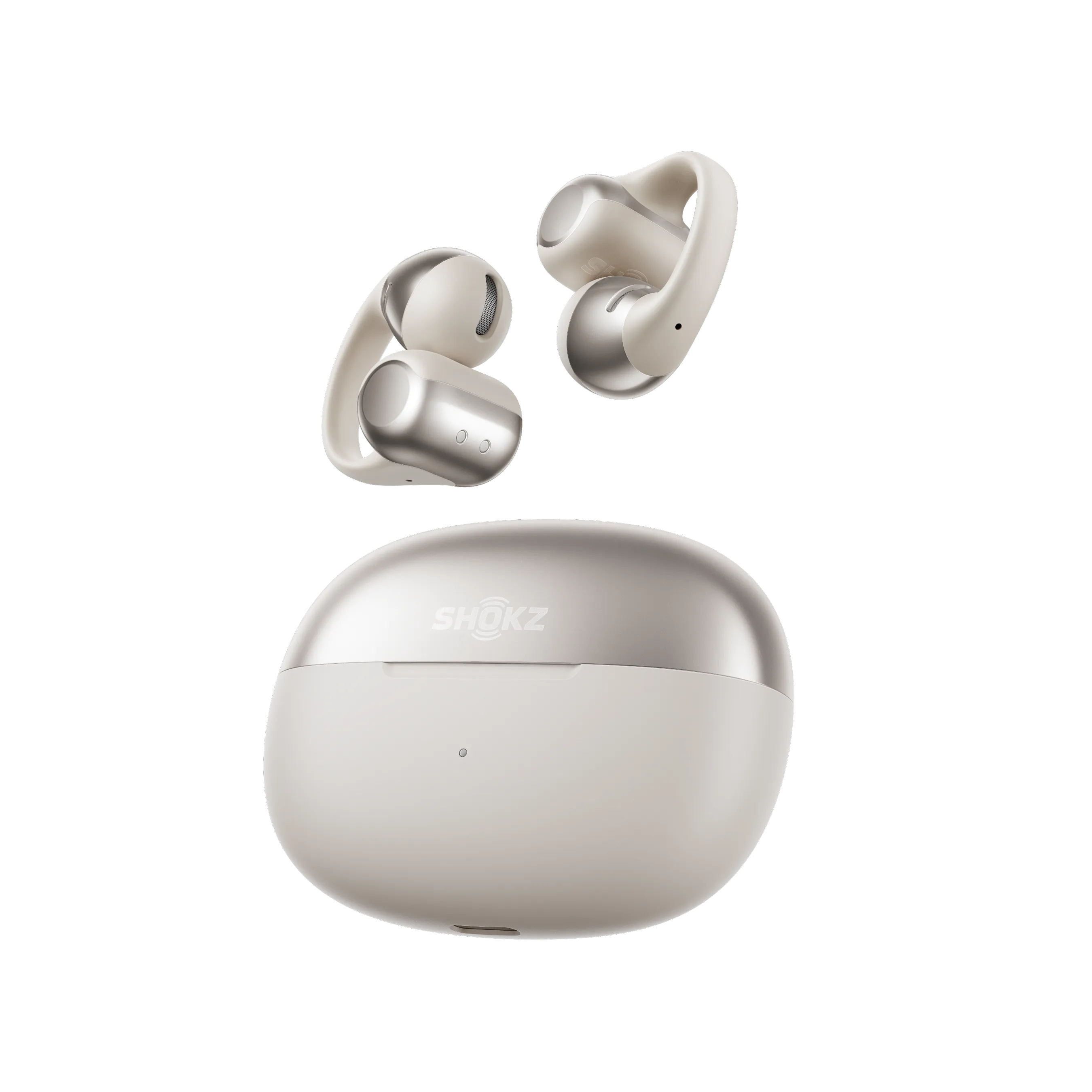 Shokz OpenDots One Clip-On Open-Ear Earbuds - Gray 