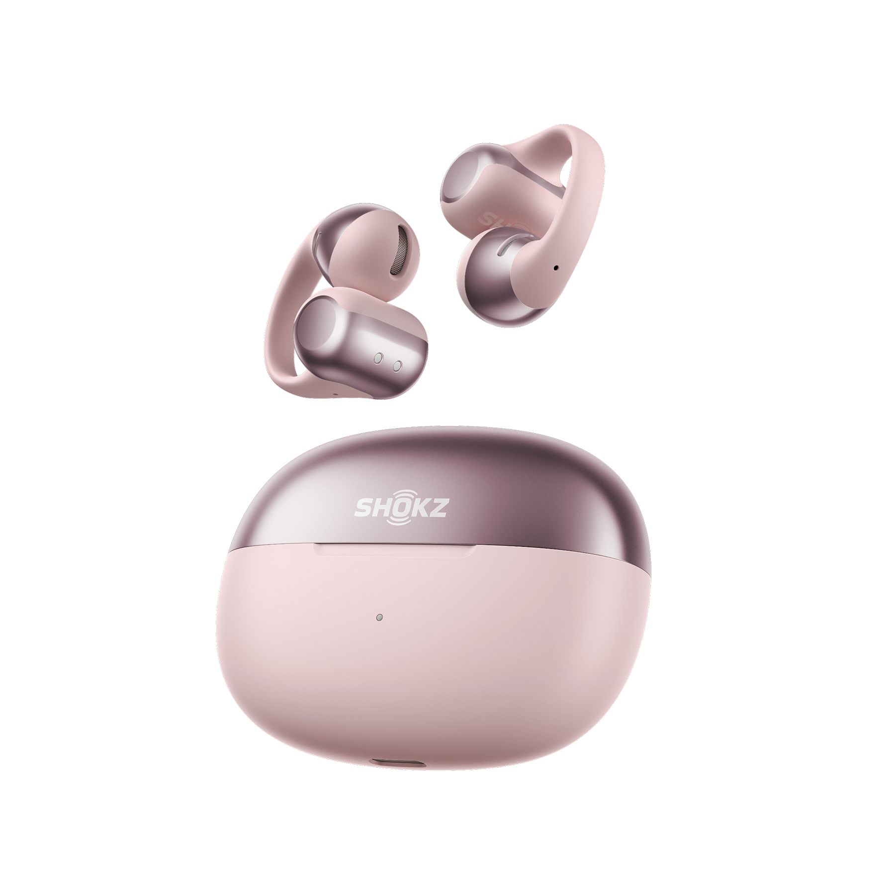 Shokz OpenDots One Clip-On Open-Ear Earbuds - Pink 