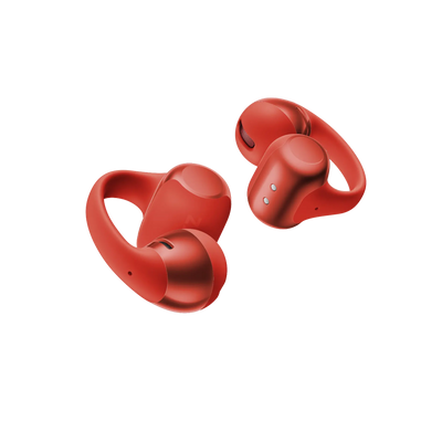 Shokz OpenDots One Clip-On Open-Ear Earbuds - Red 