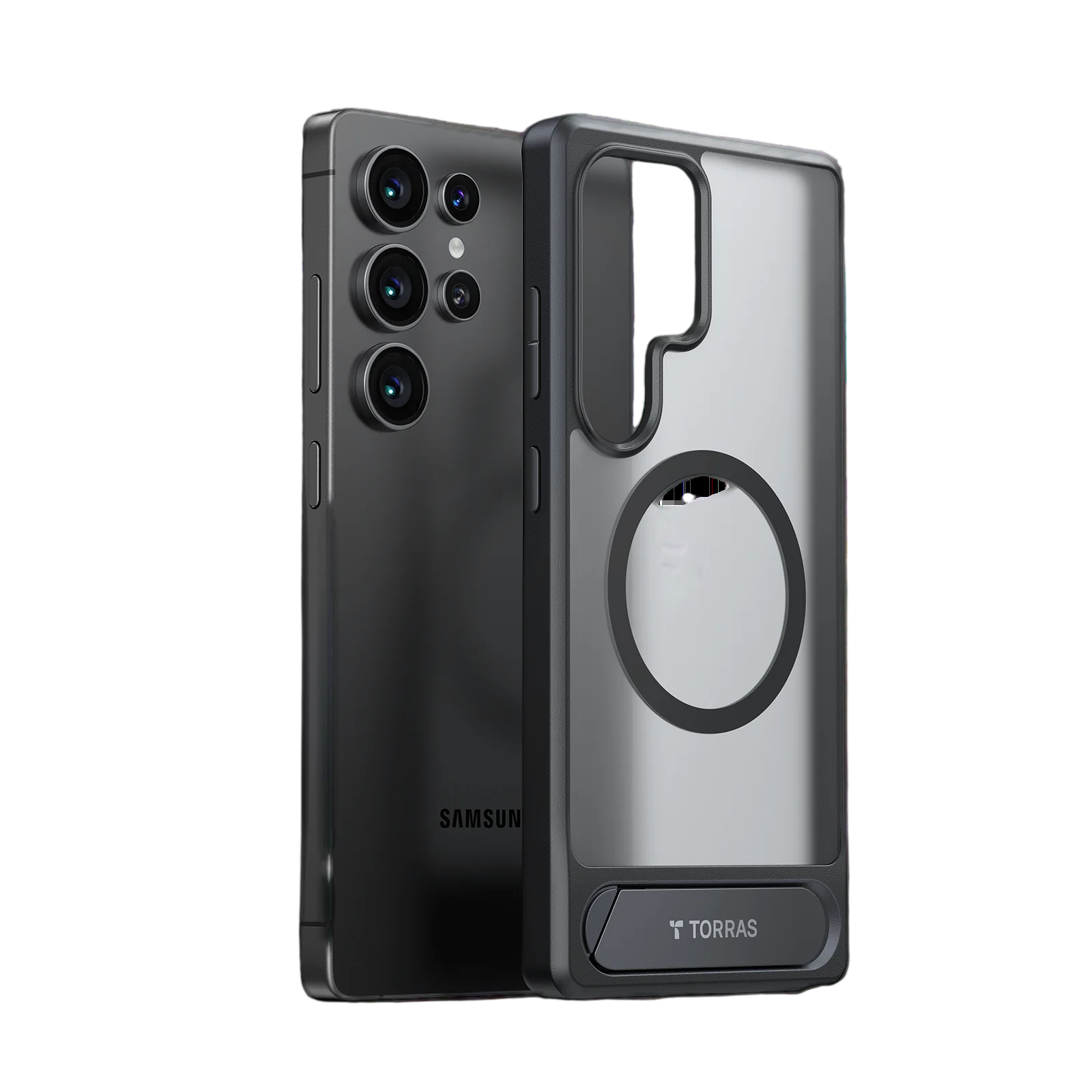 TORRAS Pstand Horizontal and Vertical Kickstand MagSafe Case for Samsung S25 Ultra