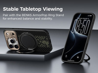 Benks Knight ArmorPro Case built with Kevlar® for iPhone 17 Pro & Pro Max - features