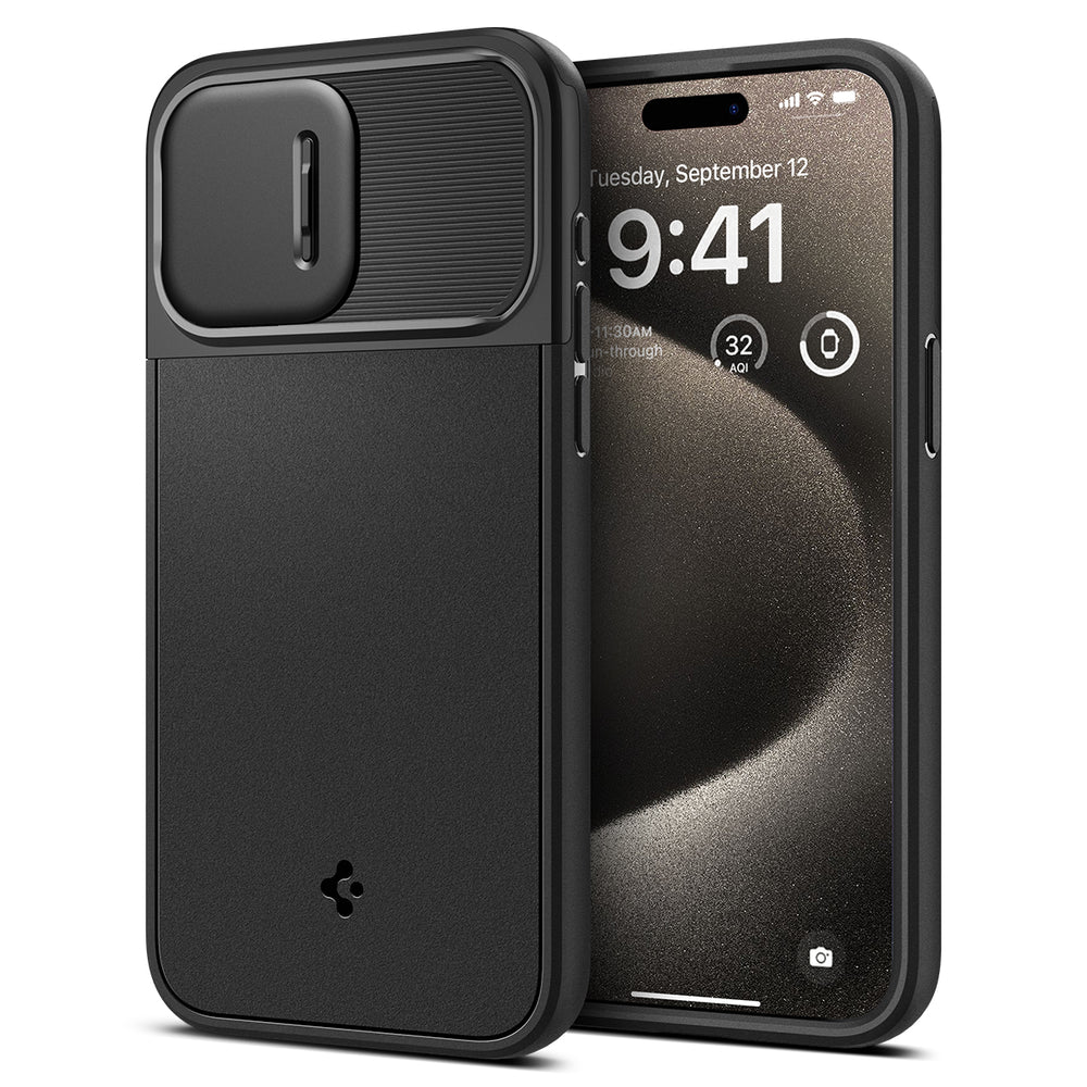 Spigen iPhone 15 Pro Case Optik Armor (MagFit)