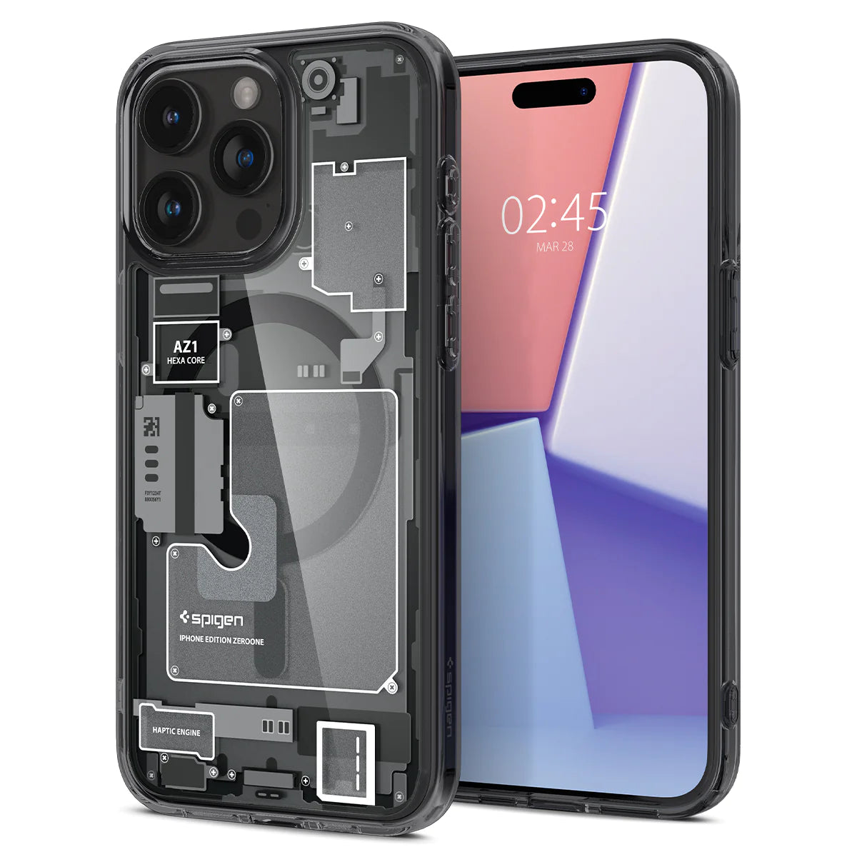 Spigen Ultra Hybrid Zero One Black MagSafe Case - For iPhone 15 Pro