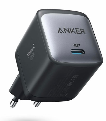 Anker PowerPort Nano II شاحن USB-C بقوة 65 واط مع ضمان رسمي لمدة 18 شهرًا