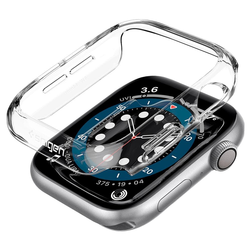 جراب Spigen رفيع مناسب لساعة Apple Watch Series 6/5/4 / SE - 40 / 41mm - شفاف كريستالي