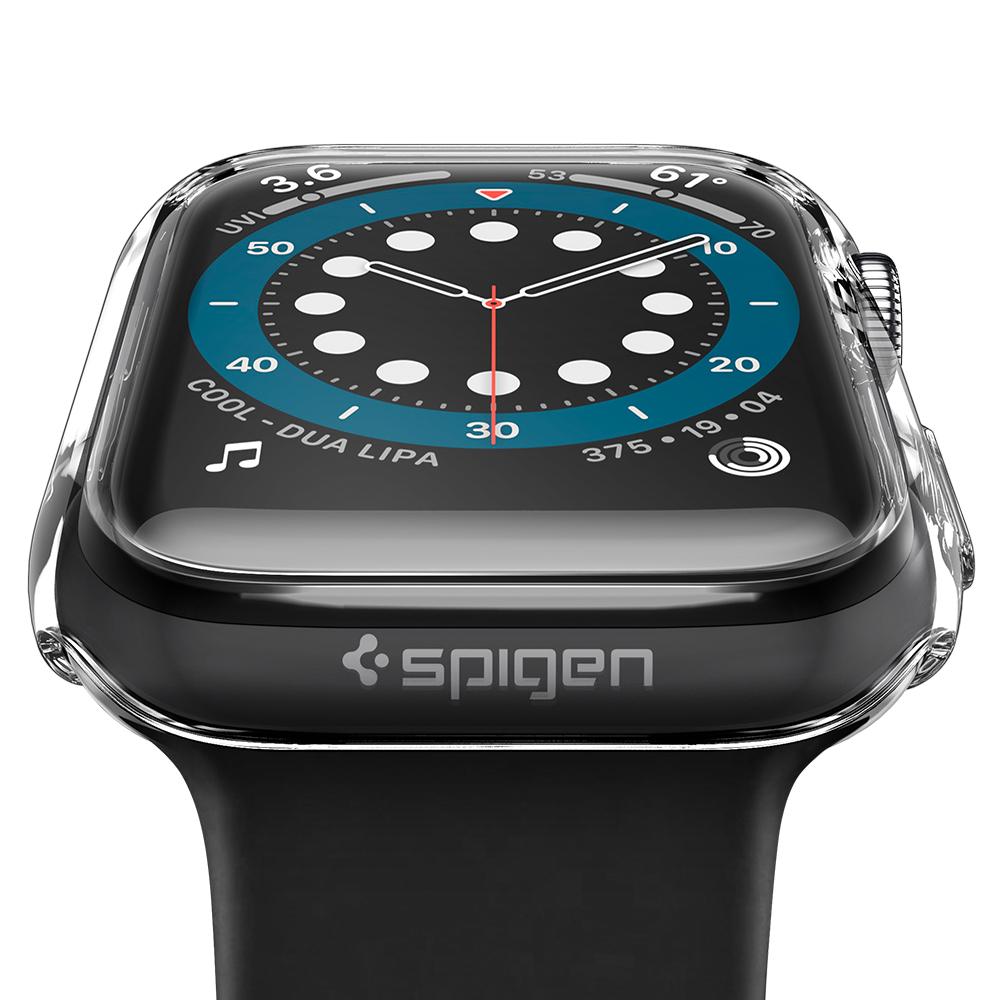 جراب Spigen رفيع مناسب لساعة Apple Watch Series 6/5/4 / SE - 40 / 41mm - شفاف كريستالي