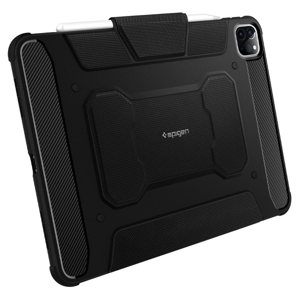 جراب Spigen Rugged Armor Pro لجهاز iPad Pro مقاس 11 بوصة (2022/2021/2020/2018) - أسود