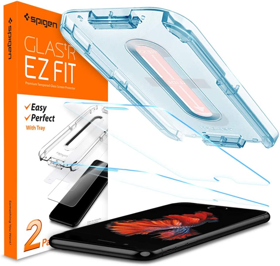 Spigen Screen Protector EZ FIT GLAS.tR SLIM for iPhone SE (2020-2022) / 8/7 - 2 Pack