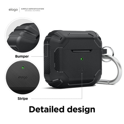 Elago Solid Armor Case For AirPods 3 - أسود