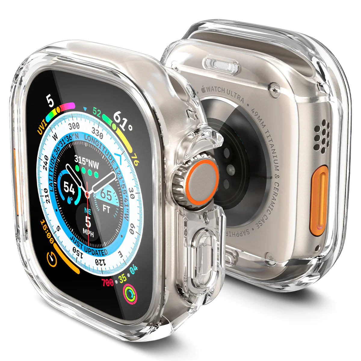 Spigen Ultra Hybrid Case for Apple Watch Ultra 2 / Ultra 1 (49mm) - Crystal Clear