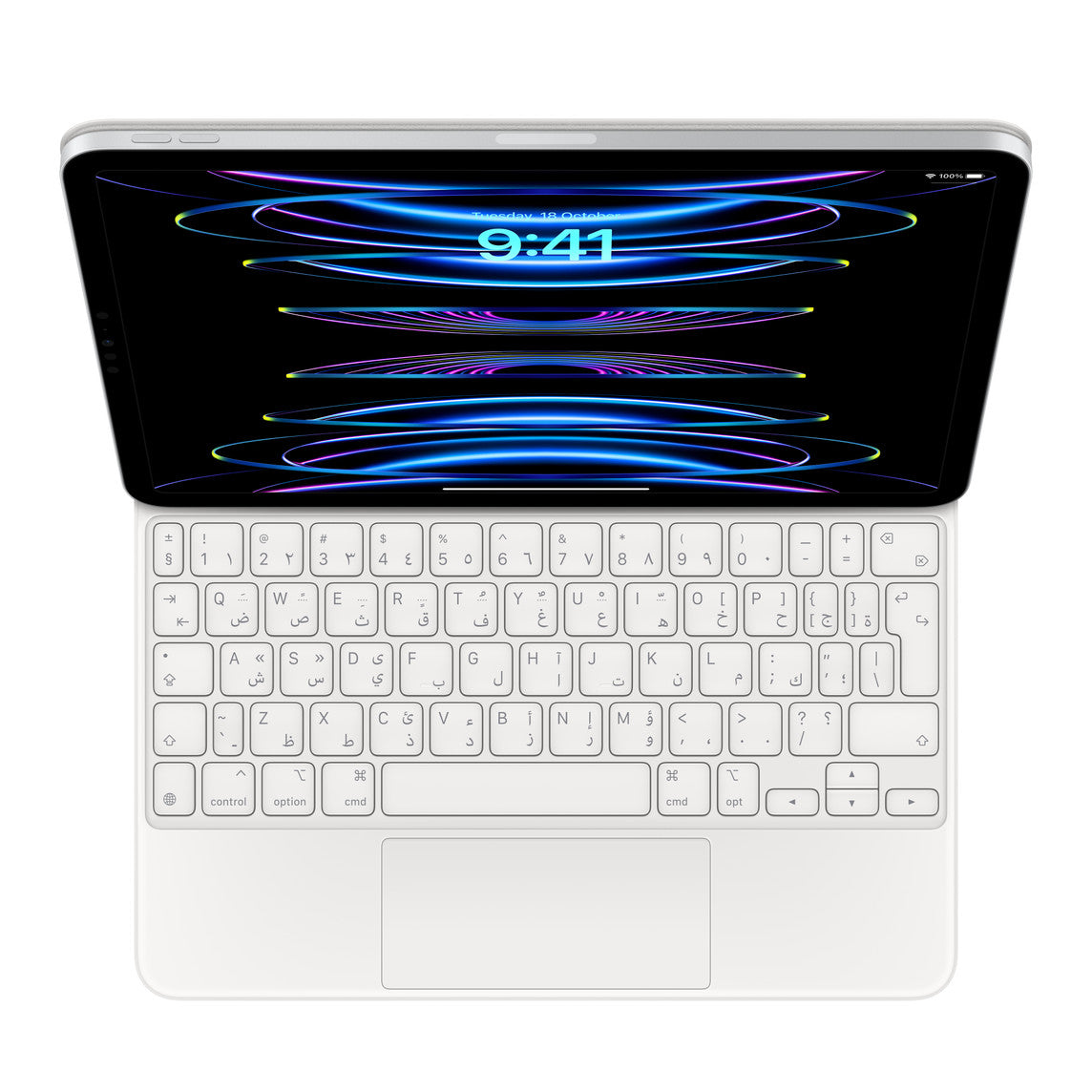 Magic Keyboard لجهاز iPad Pro مقاس 11 بوصة (الجيل الثالث / الرابع) و iPad Air (الجيل الخامس) - باللغة العربية