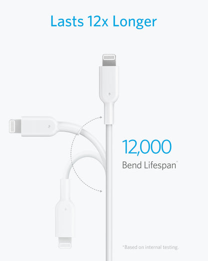 Anker PowerLine III USB-C to Lightning Cable 1.8m White with 18 months official warranty