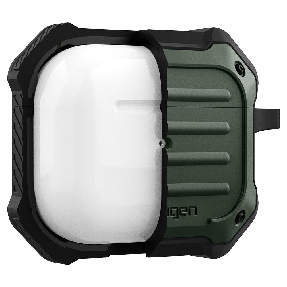 Spigen Tough Armor لأجهزة AirPods 3 - أخضر عسكري