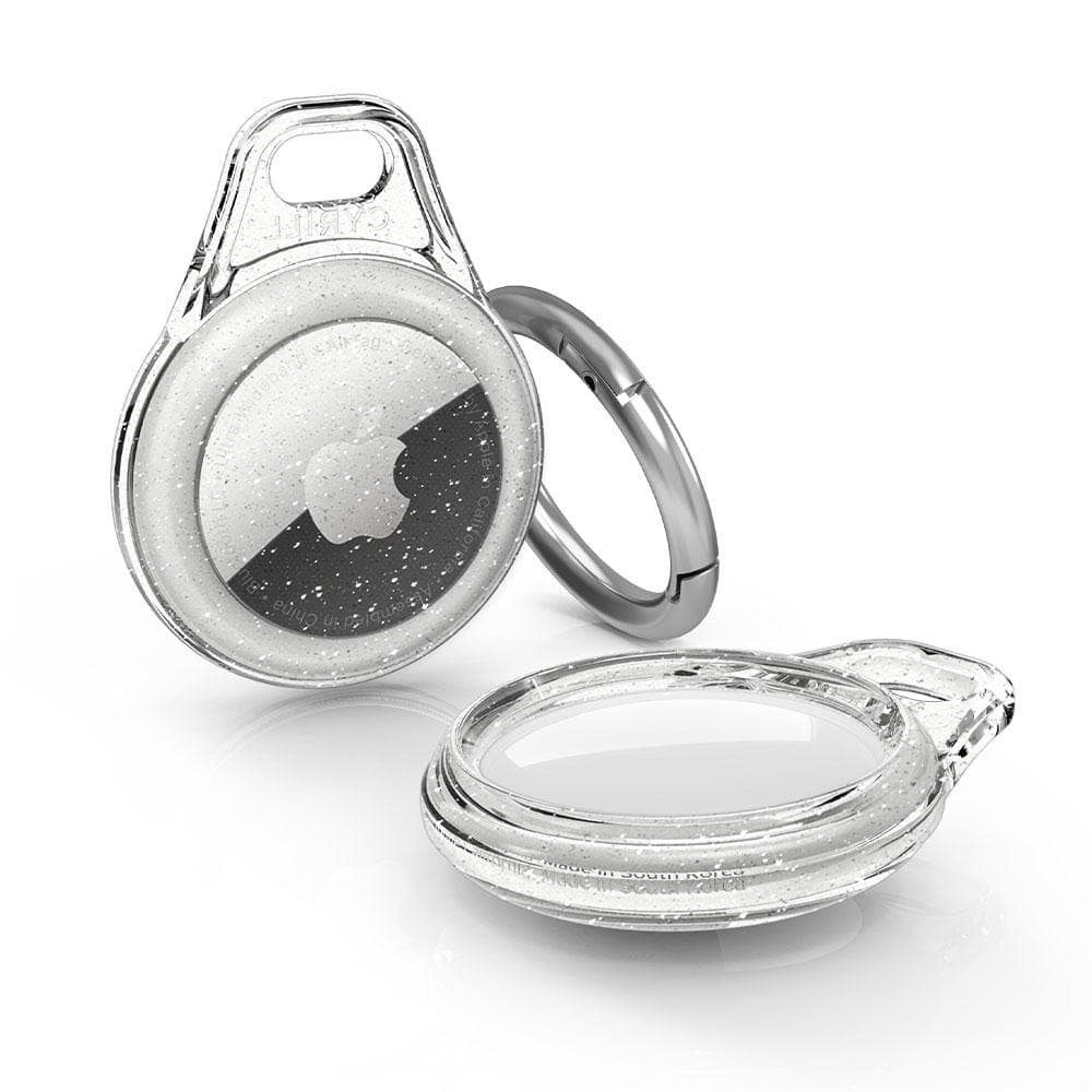Cyrill by (Spigen) AirTag Shine Key Ring - Crystal Clear Glitter