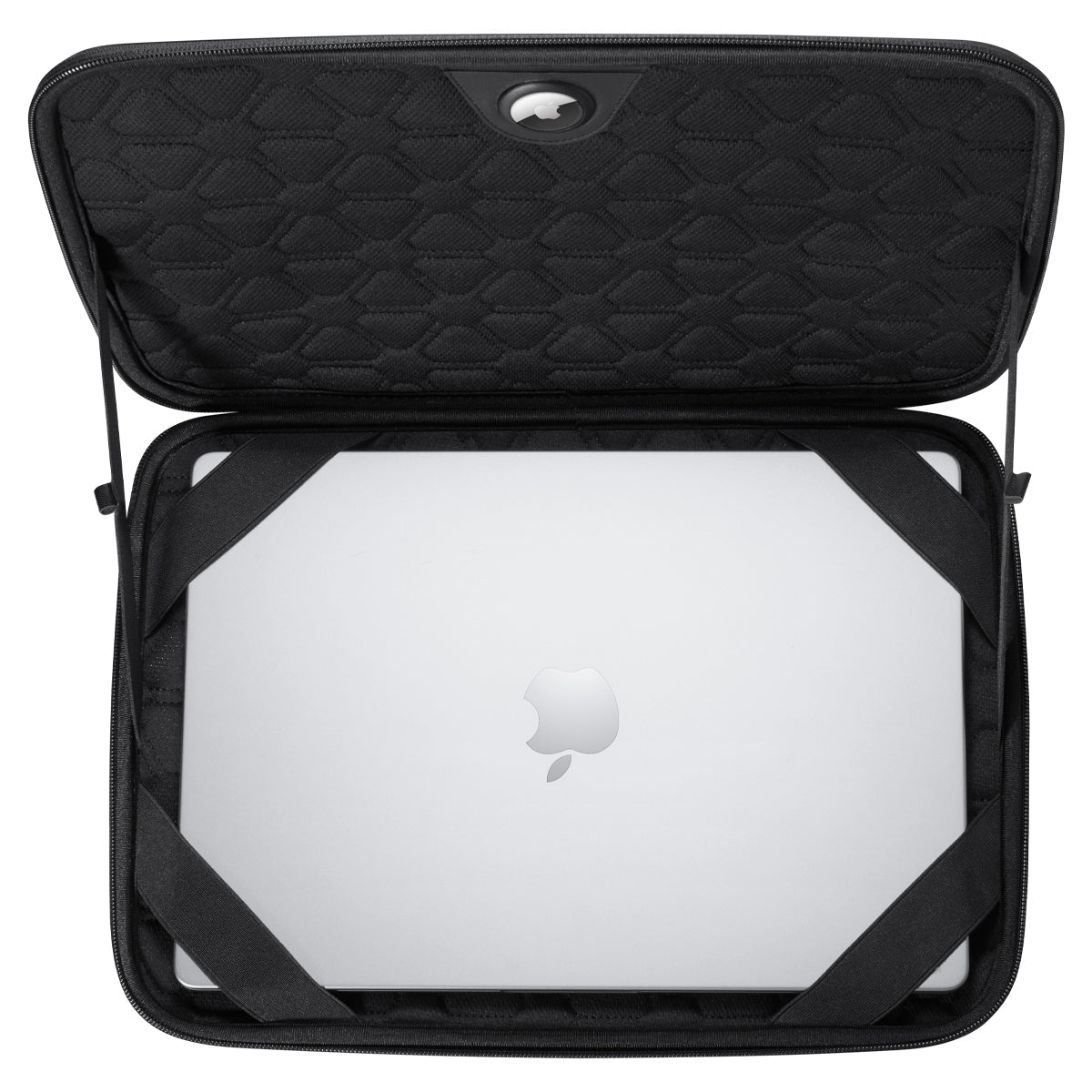 جراب Spigen Rugged Armor Pro لجهاز MacBook Pro 14 بوصة مع دعم AirTag