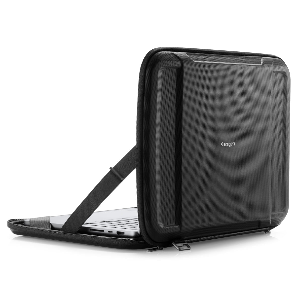 حقيبة Spigen Rugged Armor Pro لجهاز MacBook 14 بوصة / 13 بوصة أو iPad Pro 12.9 بوصة مع دعم AirTag