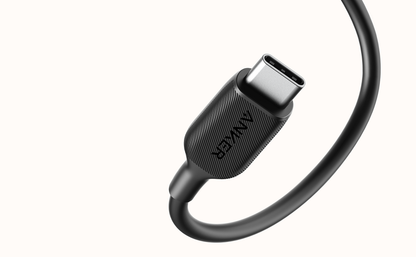 كابل Anker PowerLineIII USB-C إلى USB-C 100W بطول 1.8 متر - أسود مع ضمان رسمي لمدة 18 شهرًا