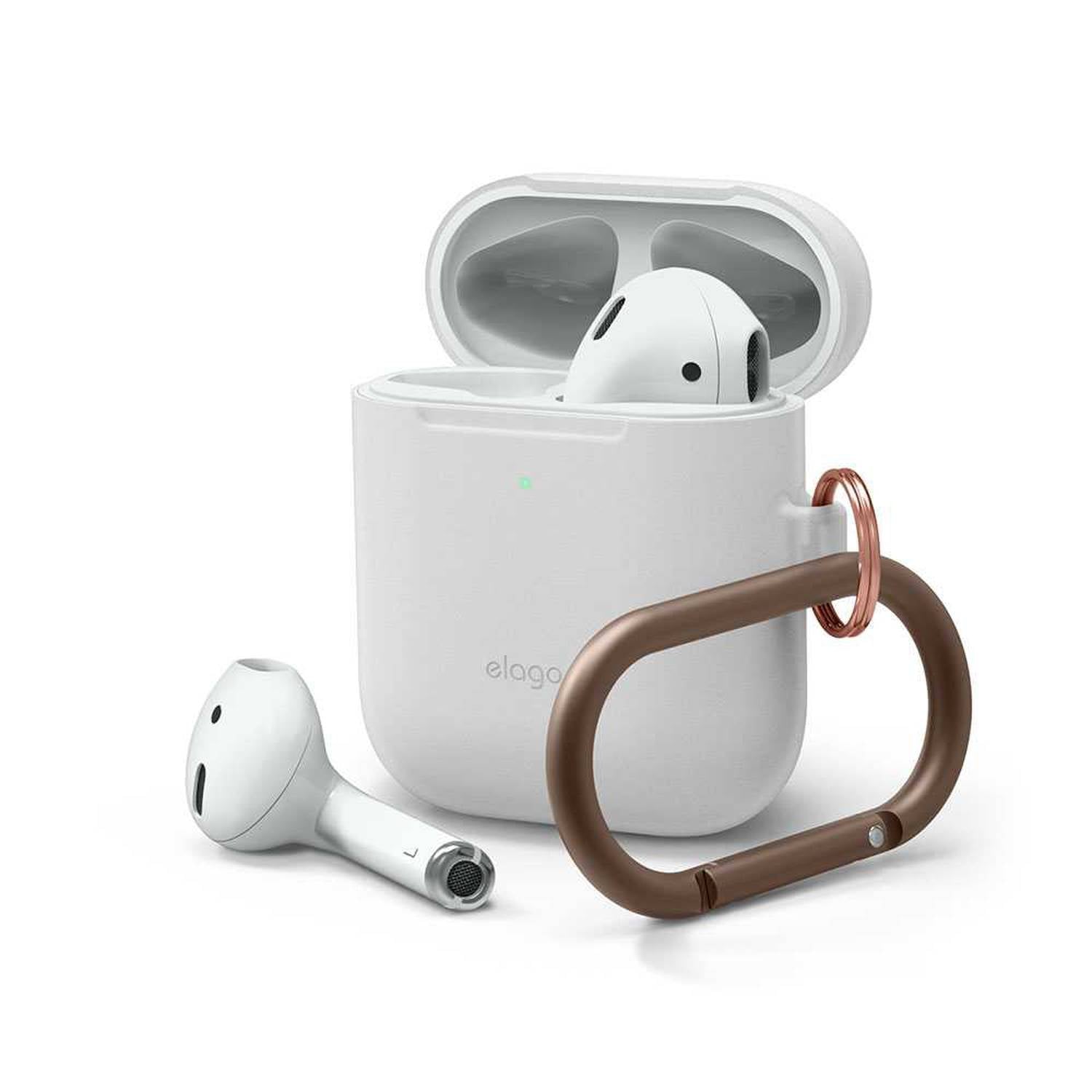 غطاء Elago Skinny Hang Case متوافق مع أجهزة Apple AirPods 1 & 2 Generation