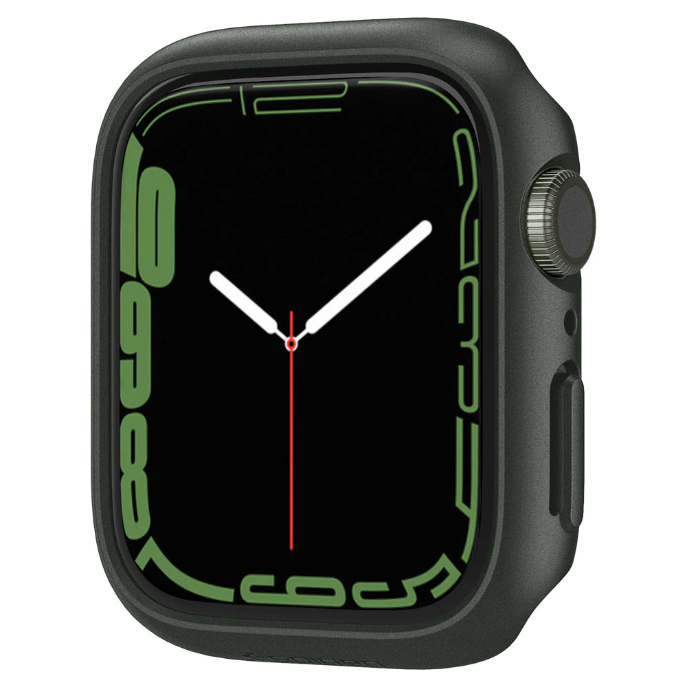 سبيجن رقيقة تناسب Apple Watch Series 7 - 45mm Military Green