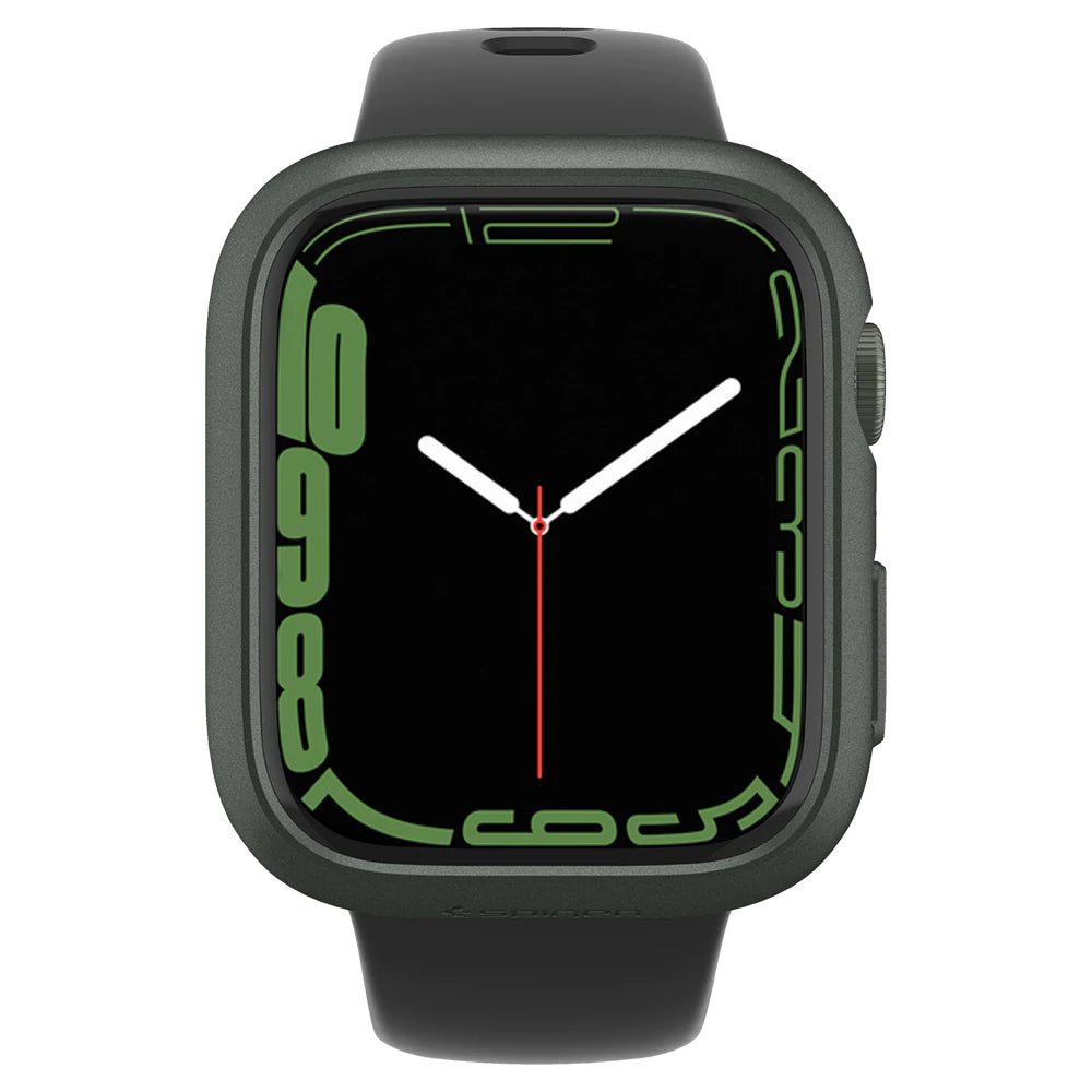 سبيجن رقيقة تناسب Apple Watch Series 7 - 45mm Military Green