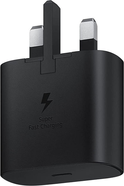 سامسونج قابس محول 25 وات PD USB-C (3 Pin) - أسود