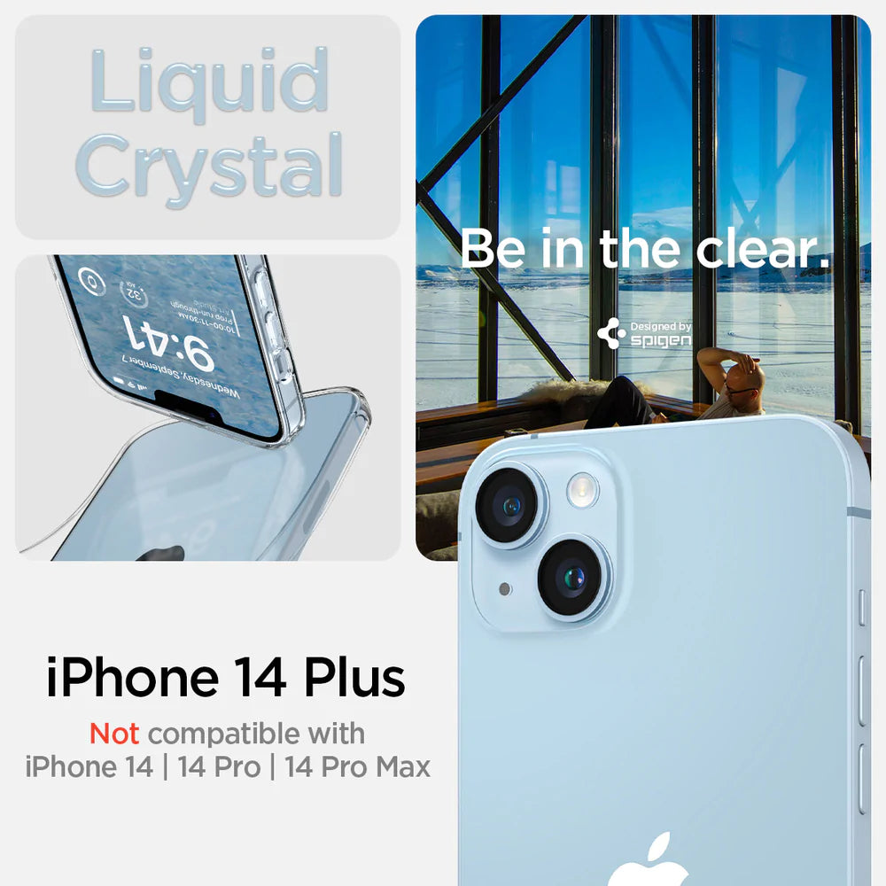 Spigen iPhone 14 Plus Case Liquid Crystal - Crystal Clear