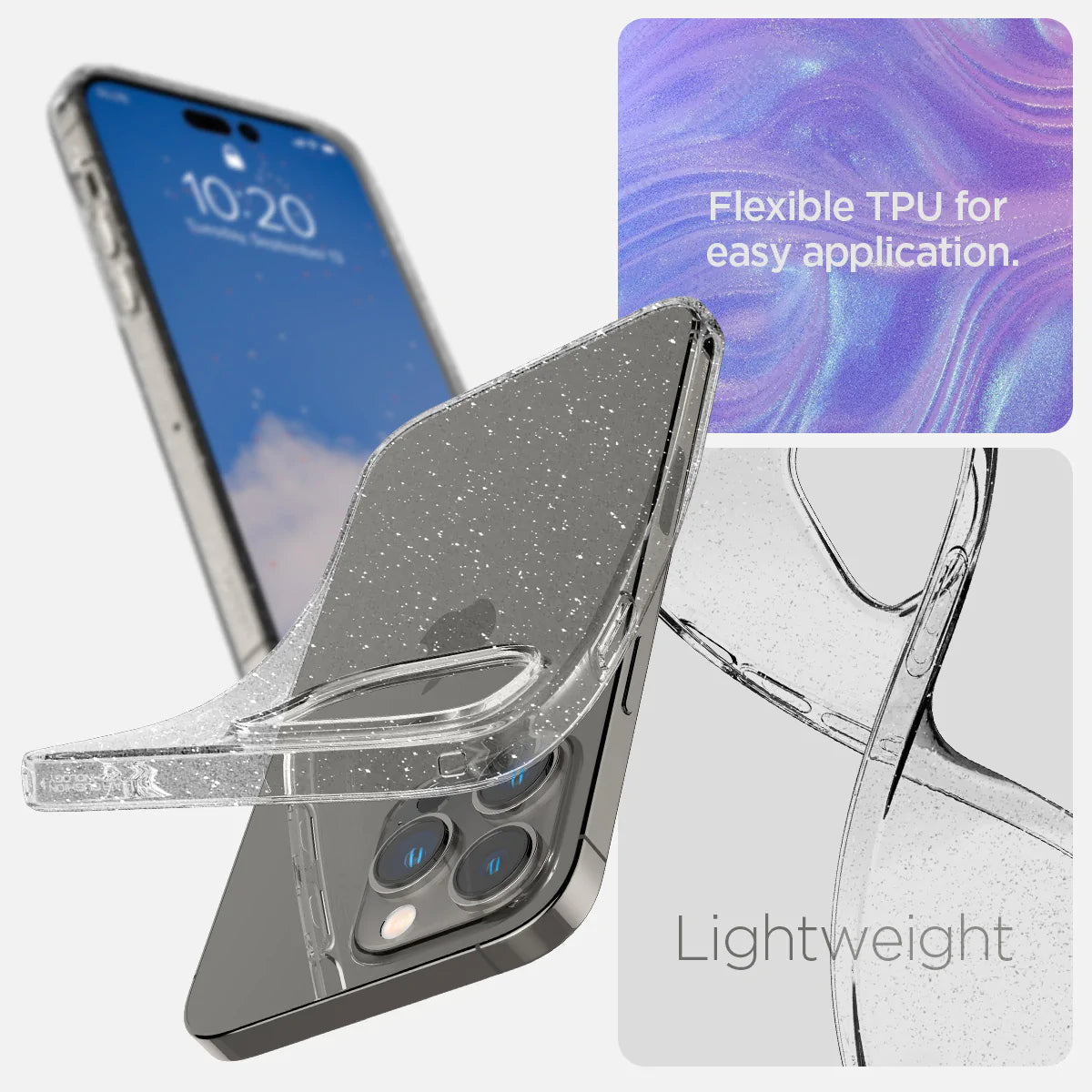 Spigen iPhone 14 Pro Max Case Liquid Crystal Glitter