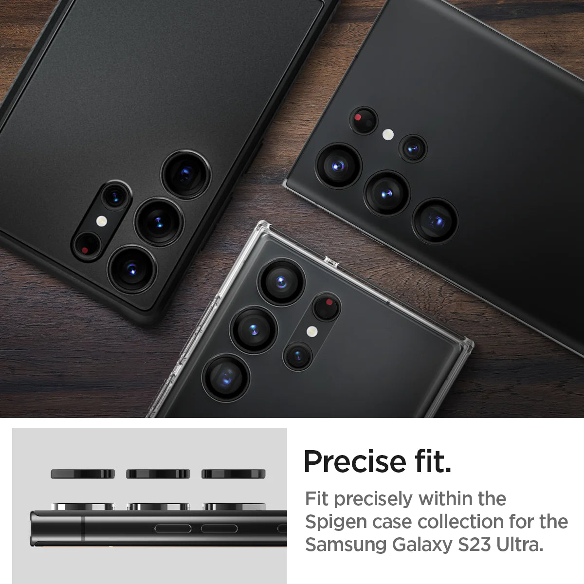 Spigen EZ Fit Optik Pro Lens Protector for SAMSUNG Galaxy S23 Ultra