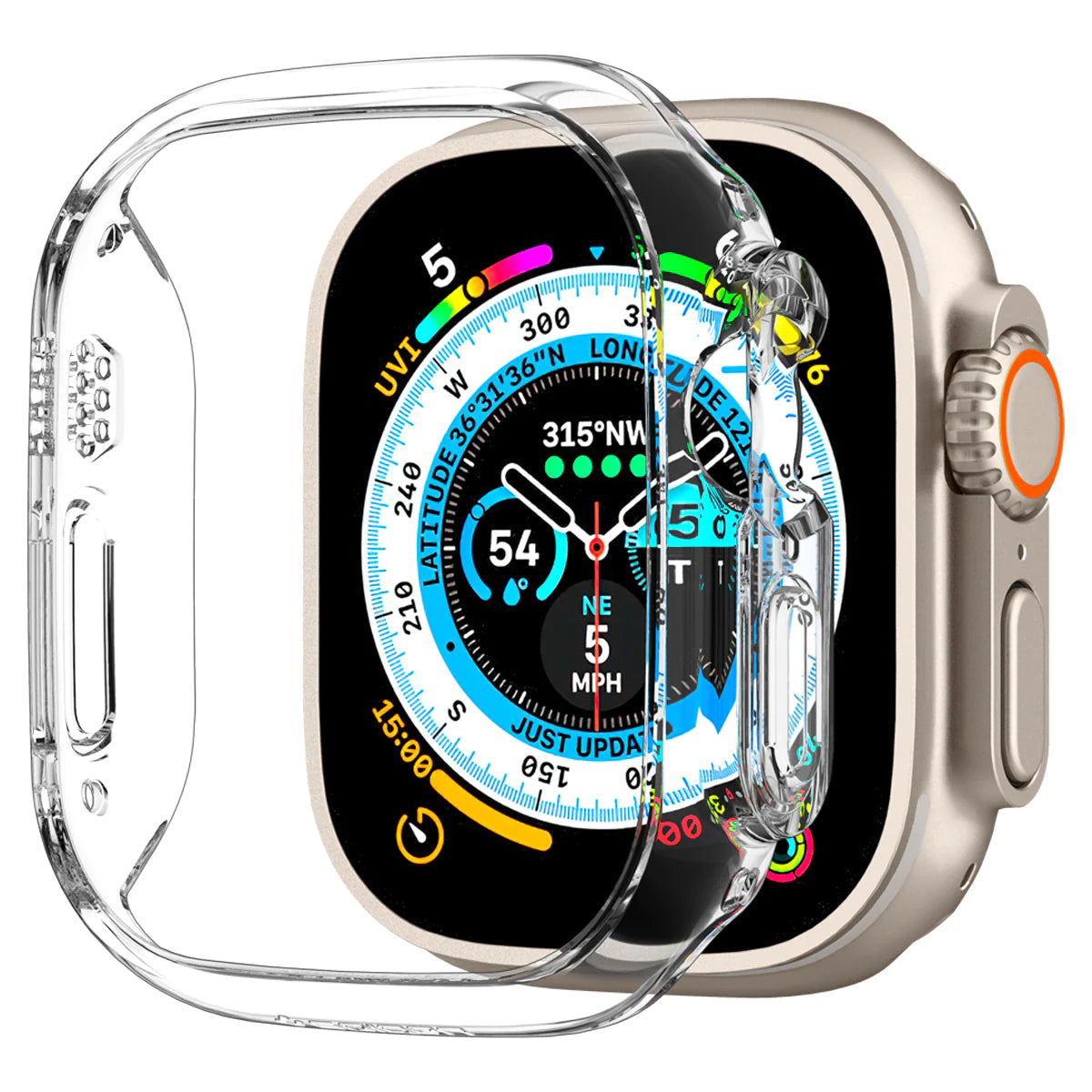 Spigen Thin Fit Case for Apple Watch Ultra (49mm) - Crystal Clear